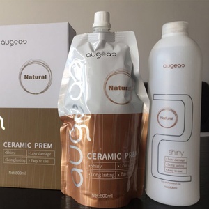Crema Alisadora de Cabello Permanente Profesional de la Mejor Calidad, Crema de Cerámica para Alisar el Cabello con Ácido, Loción para Permanente de Cabello con Colágeno - Product Image 3