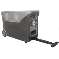 Station d'alimentation portable de camping en plein air 2500W avec panneau solaire, batterie de secours pour la maison