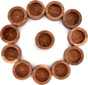 Décoration de table pour mariage maison centre de table chauffe-plat rustique en bois <span class=keywords><strong>bougeoir</strong></span> chauffe-plat en bois <span class=keywords><strong>bougeoir</strong></span> - Product Image 3