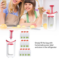 Sacs à presser réutilisables sans BPA pour purée de jus de fruits frais sac de rangement pochette pour aliments pour bébés ensemble de stations à presser