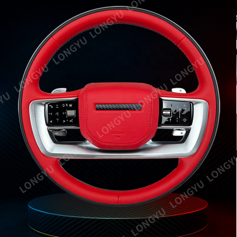 Красное кожаное Автомобильное рулевое колесо для Land Rover DISCOVERY 3 L319 Discovery 4 2005 to 2016 Discovery Sport P300e PHEV 2020 к настоящему времени