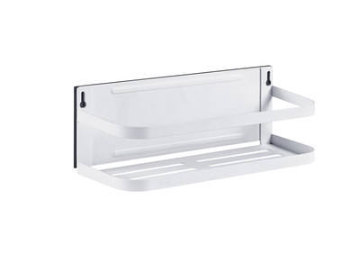 ชั้นวางตู้เย็นขนาดเล็กสีขาว (ไม่มีแท่ง)