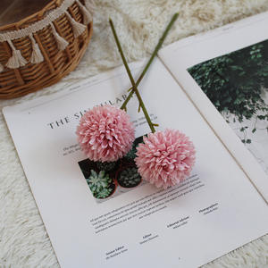 Fiore Artificiale Semimanuale Semimeccanico all'Ingrosso: Crisantemo a Sfera Fresco e Semplice, Simulazione Dente di Leone Singolo in Seta PGY-215 - Product Image 1