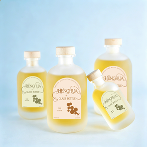 Nouvelle Bouteille en Verre Super Flint de Style Nordique pour Liqueur, <span class=keywords><strong>Gin</strong></span>, Whisky, Spiritueux, Vodka, Brandy, Rhum 500ml 50cl avec Bouchon en Bois - Product Image 6