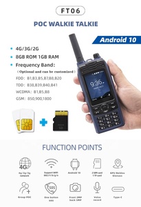 Radio de Dos Vías 4G de Largo Alcance <span class=keywords><strong>Walkie</strong></span> <span class=keywords><strong>Talkie</strong></span> POC con Android 10 Teléfono Móvil con Tarjeta <span class=keywords><strong>SIM</strong></span> <span class=keywords><strong>Dual</strong></span> - Product Image 2