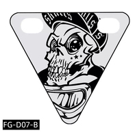 Plaque de sécurité triangulaire réfléchissante ENLEE pour vélo, portable, facile à installer, signalisation d'avertissement pour la conduite nocturne, bouclier triangulaire réfléchissant pour vélo