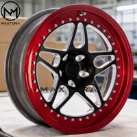 Rines de Aleación Maxtera Forged Custom Estilo Beadlock para Carreras de Drag, para BMW M3 M4 GT-R Supra Mustang Camaro Corvette Dodge