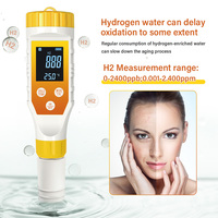 Testeur d'eau hydrogénée Yieryi 7 en 1, pH numérique, TDS, EC, ORP, salinité, thermomètre