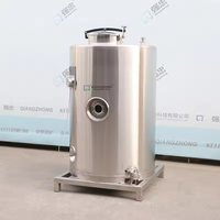 Couvercle de manhole en acier inoxydable poli avec valve de sortie, réservoir de stockage vertical avec cadre de support et ports supérieurs