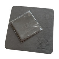 Chiffon de polissage en microfibre pour bijoux, logo personnalisé, emballage personnalisé pour bijoux en or, argent et diamants, vente en gros