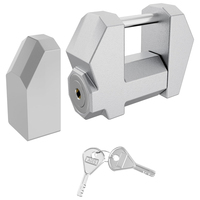 Verrou de remorque robuste AMBITION, diamètre 1/4'', extra large 1,2'', verrou à haute sécurité pour attelage de remorque large