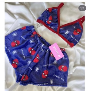 Yubon Cartoon Casual <span class=keywords><strong>pigiama</strong></span> set di flanella estiva pantaloni corti <span class=keywords><strong>pigiama</strong></span> traspirante donna pantaloni Sexy per la casa - Product Image 3