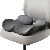 Coussin de siège en mousse à mémoire de forme ergonomique personnalisé soutien des fesses coussins de chaise en coccyx coussin de siège en tissu respirant et portable