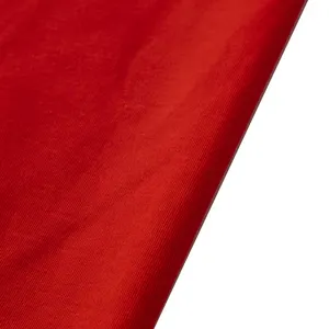 Tissu de coton à longues fibres pour t-shirt Tissu extensible en jersey uni