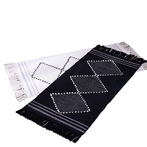 Modern Home Decor Area <b>Rug</b> Washable PET Friendly Cotton Woven Custom Carpets and <b>Rugs</b> for Living Room Travel Prayer - Product Image 2