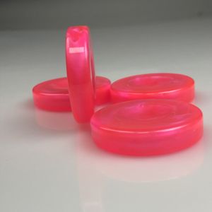 44*9mm pezzi di Backgammon in resina concava durevole pezzi di Backgammon rosso rosa a <span class=keywords><strong>dama</strong></span> da gioco in resina - Product Image 5