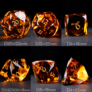 New Shape Clear Orange Dice Set RPG DND Board <strong>Game</strong> <strong>Gift</strong> K9 Crystal Custom Engrave Dice D6 D8 D10 D20 Set - Product Image 5