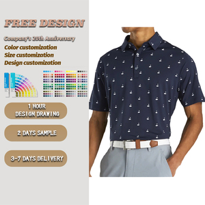 เสื้อโปโลสำหรับผู้ชายใส่เล่นกอล์ฟแบบลำลองแห้งเร็วรัดรูปใส่สบายออกแบบโลโก้ได้ตามต้องการ - Product Image 2