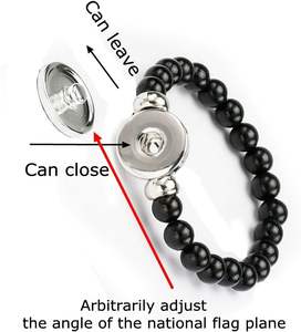 Brazalete de Aleación con Bandera de Croacia, Personalizado, para Cuerda Elástica, Recuerdo de Viaje, Regalo para Hombres y Mujeres - Product Image 2