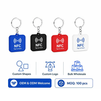 Llavero de PVC con Chip NFC y Logotipo Personalizado, Anillo de Goma con Chip Inteligente, Tarjeta de Visita Digital, Compartir con un Toque, Proveedor Mayorista