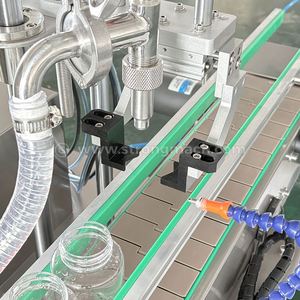 Máquina de Llenado Automática de Sobremesa con Bomba Magnética Servo y Transportador Ajustable, Resistente a la Corrosión, para Gel de Ducha y Líquidos de Limpieza - Product Image 6