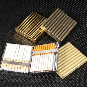 Erliao étui à cigarettes rétro portable personnalisé en gros étui à cigarettes en métal nouvelle arrivée boîte à cigarettes design vintage