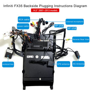 HENMALL Écran tactile vertical Android de 14,5 pouces de style Tesla, système <span class=keywords><strong>GPS</strong></span> CarPlay, mise à niveau pour Infiniti FX35 FX37 FX45 FX50 QX70 - Product Image 5