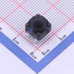 TC-00108FS-100E Tactile Switch Through hole Component (THT) Switch Single Pole Single Throw Round Button 2.5N 8mm - Product Image 1