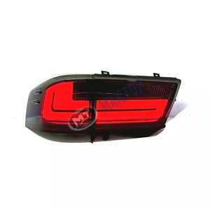 Modified taillights for 2022 LC300 Land Cruiser: Smoked LED sequential <b>rear</b> brake <b>lights</b> and parking <b>lights</b>. - Product Image 4