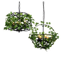 Lampe suspendue vintage en herbe synthétique, luminaires décoratifs personnalisés pour intérieur, bar, restaurant