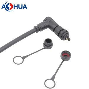 AHUA Waterproof 90 Degree Right Angle M12 Connector Cable For RGB Lights