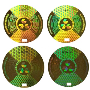 Custom Design Wash Aluminum Effect <strong>Security</strong> Laser Hologram Foil Sticker With Custom Design - Product Image 4