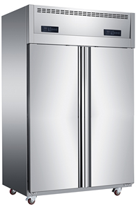 Refrigerador Industrial para Restaurantes, Refrigerador Vertical de Doble Puerta, Dos Congeladores, Refrigerador de Doble Puerta, Frigo - Product Image 3