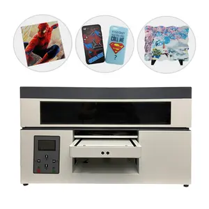 Tarjeta de invitación Digital automática Caja del teléfono Vidrio PVC Acrílico Impresión directa Máquinas de impresora de cama plana UV A4