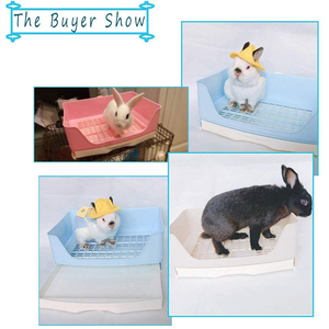 Large Eco-Friendly Rabbit Toilet Trainer Potty Corner <b>Tray</b> Litter Drawer for Adult Hamster Guinea Pig Galesaur Bunny Pet Pan - Product Image 2