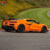 Kit carrosserie de style Z06 avec spoiler pour Chevrolet Corvette C8, mise à niveau en fibre de carbone, ensemble complet, taux de rachat élevé, kit carrosserie