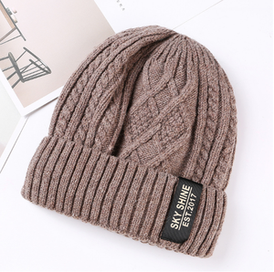 Gorro tejido <span class=keywords><strong>de</strong></span> <span class=keywords><strong>lana</strong></span> estilo invierno y otoño para <span class=keywords><strong>hombre</strong></span> <span class=keywords><strong>con</strong></span> cabeza torcida y <span class=keywords><strong>orejeras</strong></span> cálidas <span class=keywords><strong>Gorros</strong></span> cómodos - Product Image 5