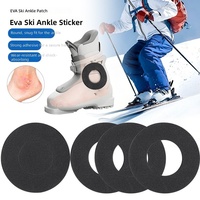 Patch de protection de cheville auto-adhésif EVA pour ski, anti-friction, absorbant les chocs, résistant à l'usure, autocollants pour chaussures de ski