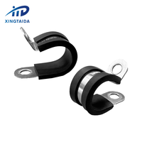 Collier de serrage en acier inoxydable 304 201 en acier doublé de caoutchouc P collier de serrage de type R avec caoutchouc epdm