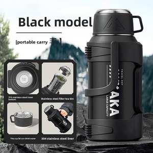 Botella de Agua Aislada de Acero Inoxidable 316 de Gran Capacidad, Termo de Viaje para Exteriores con Separación de Agua y Té para Camping - Product Image 4