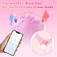 Vibrateur portable contrôlé par application, stimulateur clitoridien et du point G pour femmes, masseur de culotte sans fil en forme de U, mini masseur pour couples, jouet sexuel pour adultes