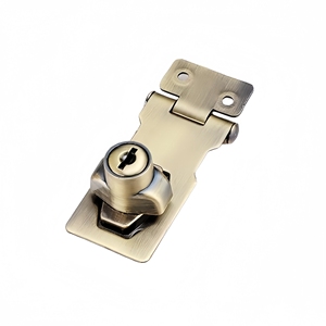 Zinc Alloy Keyed Hasp Locks Anti-Theft Waterproof Polished Twist <strong>Knob</strong> for Small <strong>Doors</strong> Cabinets Safety Lock - Product Image 2