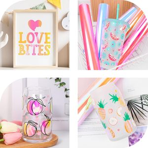 Vente en gros Rouleau de vinyle autocollant holographique permanent PVC Opale holographique Autocollant permanent en vinyle pour <span class=keywords><strong>Cricut</strong></span> - Product Image 6