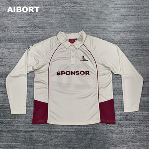 طقم زي رياضي خفيف الوزن ومقاوم للتجاعيد وقابل للتمدد في أربعة اتجاهات، بتصميم عصري ومقاسات كبيرة، مع إمكانية تخصيص اسم الفريق لملابس الكريكيت - Product Image 2