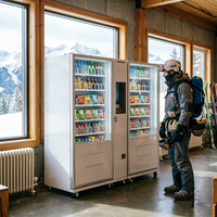 Distributeur automatique intelligent de boissons et de collations avec écran tactile, SDK, paiement par carte de crédit, système de refroidissement et gestion à distance IoT