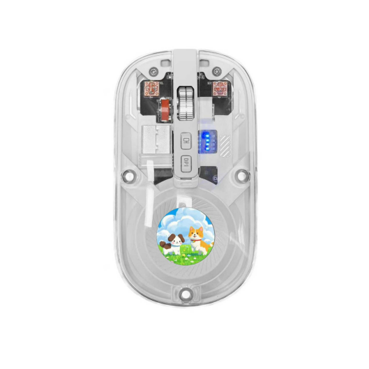 5D 1600 DPI Mini Wireless Mouse Private BT+2.4Ghz Dual Modes ABS Laser 3D Printing Logo LED Backlit Rechargeable Great Gift