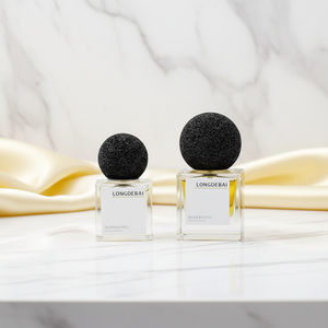 Wholesale Custom Luxury Matte Square Perfume <b>Spray</b> <b>Bottle</b> 30ml 50ml 100ml Crimp <b>Empty</b> Glass Volcanic Stone Cap Eco-friendly - Product Image 3