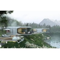 X7 moderne mode luxe design camping capsule maison préfabriquée capsule maison avec système intelligent vaisseau spatial