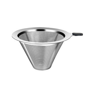 더블 레이어 스몰 사이즈 800 Mesh더블 레이어 304 스테인레스 스틸 커피 필터 핸드-푸어 깔때기 드립 타입 필터 프리 - Product Image 6