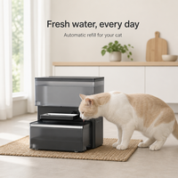 Distributeur d'eau intelligent USMILEPET pour animaux de compagnie, système d'eau fraîche 3,5 L, fontaine à eau sans fil silencieuse pour chats et chiens
